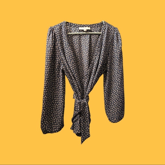 LOFT Tops - Loft Wrap🦋Blue Dots